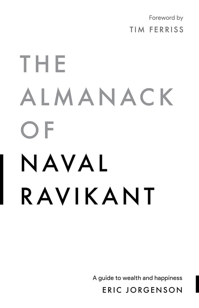 Almanack of Naval Ravikant book cover